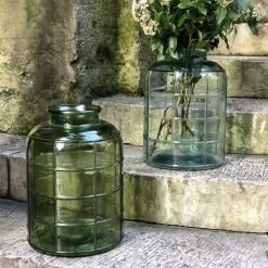 Maison Tilleul Vases Vase Bonbonne Art Déco Vert -Sablie Vases Soldes vase bonbonne art deco vert 3