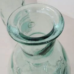 Maison Tilleul Vases Vase Bonbonne XL En Verre Martelé Transparent -Sablie Vases Soldes vase bonbonne xl en verre martele transparent 4