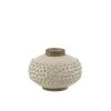 LANADECO Vases Vase Bord Pointu Céramique Blanc/gris -Sablie Vases Soldes vase bord pointu ceramique blanc gris 2