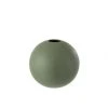 LANADECO Vases Vase Boule Céramique Verte H23,5cm -Sablie Vases Soldes vase boule ceramique verte h23 5cm