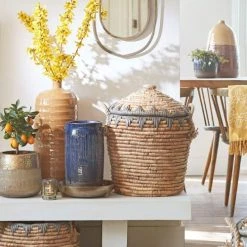 Mica Decorations Vases Vase Bouteille En Terre Cuite Ocre H50 -Sablie Vases Soldes vase bouteille en terre cuite ocre h50 1