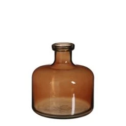 Mica Decorations Vases Vase Bouteille En Verre Transparent H21.5 -Sablie Vases Soldes vase bouteille en verre marron h21 5 4