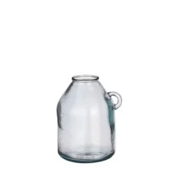 Mica Decorations Vases Vase Bouteille En Verre Recyclé Taupe H25.5 -Sablie Vases Soldes vase bouteille en verre recycle bleu clair h25 5