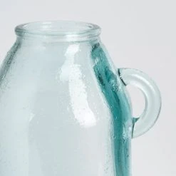 Mica Decorations Vases Vase Bouteille En Verre Recyclé Bleu Clair H45 -Sablie Vases Soldes vase bouteille en verre recycle bleu clair h45 2