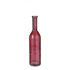Mica Decorations Vases Vase Bouteille En Verre Recyclé Bordeaux H75