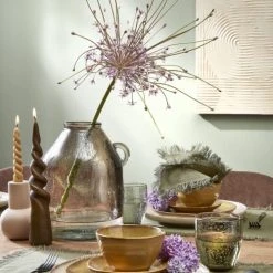 Mica Decorations Vases Vase Bouteille En Verre Recyclé Taupe H25.5 -Sablie Vases Soldes vase bouteille en verre recycle taupe h25 5 1