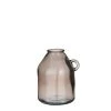 Mica Decorations Vases Vase Bouteille En Verre Recyclé Taupe H25.5 -Sablie Vases Soldes vase bouteille en verre recycle taupe h25 5
