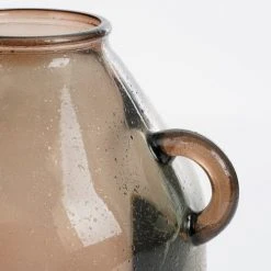 Mica Decorations Vases Vase Bouteille En Verre Recyclé Taupe H25.5 -Sablie Vases Soldes vase bouteille en verre recycle taupe h25 5 2