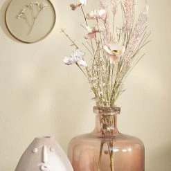 Mica Decorations Vases Vase Bouteille En Verre Rose H21.5 -Sablie Vases Soldes vase bouteille en verre rose h21 5 2