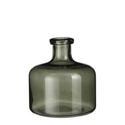 Mica Decorations Vases Vase Bouteille En Verre Vert H21.5 -Sablie Vases Soldes vase bouteille en verre vert h21 5 5