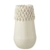LANADECO Vases Vase Céramique Blanc H33,5cm -Sablie Vases Soldes vase ceramique blanc h33 5cm