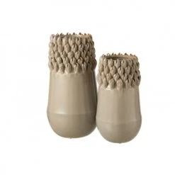 LANADECO Vases Vase Céramique Gris H27,8cm -Sablie Vases Soldes vase ceramique gris h27 8cm 2