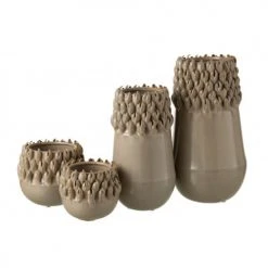 LANADECO Vases Vase Céramique Gris H32,8cm -Sablie Vases Soldes vase ceramique gris h32 8cm 2
