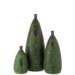 LANADECO Vases Vase Céramique Vert Large H70cm -Sablie Vases Soldes vase ceramique vert large h70cm 1