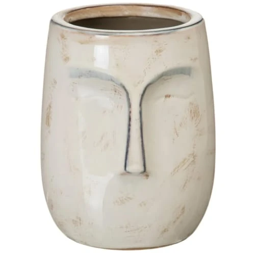 Ixia Vases Vase Crème En Forme De Visage H18cm 3 Ixia Vases Vase Crème En Forme De Visage H18cm