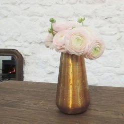 Passage Vernet Vases Vase Cylindrique Aluminium Motifs Or -Sablie Vases Soldes vase cylindrique aluminium motifs or 2