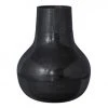 Bepurehome Vases Vase Déco En Métal Vase á Fleurs Noir 46x36x36