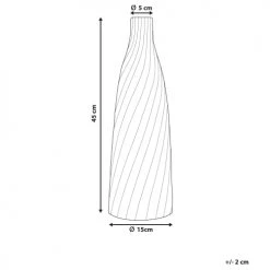 Beliani Vases Vase Décoratif En Céramique Noir H45 -Sablie Vases Soldes vase decoratif en ceramique noir h45 3