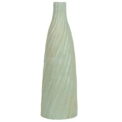 Beliani Vases Vase Décoratif En Céramique Vert H54
