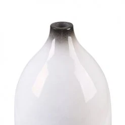Beliani Vases Vase Décoratif En Terre Cuite Blanc H36 -Sablie Vases Soldes vase decoratif en terre cuite blanc h36 2