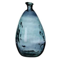 Wadiga Vases Vase Décoratif En Verre Recyclé Vert - 25x25x47cm -Sablie Vases Soldes vase decoratif en verre recycle gris 25x25x47cm 4