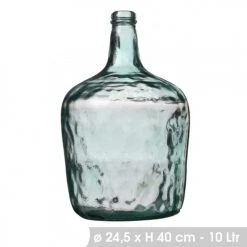 Wadiga Vases Vase Décoratif En Verre Recyclé H40cm -Sablie Vases Soldes vase decoratif en verre recycle h40cm 2