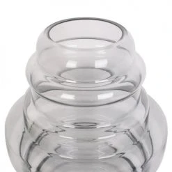 Present Time Vases Vase Distinct Large Verre Gris -Sablie Vases Soldes vase distinct large verre gris 3