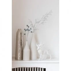 LANADECO Vases Vase Droit Irrégulier Alu Argent H61cm -Sablie Vases Soldes vase droit irregulier alu argent h61cm 1