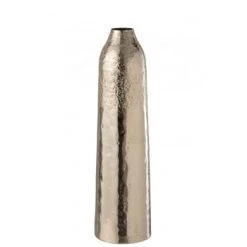 LANADECO Vases Vase Droit Irrégulier Alu Argent H61cm -Sablie Vases Soldes vase droit irregulier alu argent h61cm 2