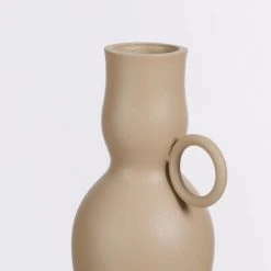 Mica Decorations Vases Vase En Aluminium Beige H24 -Sablie Vases Soldes vase en aluminium beige h24 4
