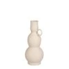 Mica Decorations Vases Vase En Aluminium Blanc Cassé H24 -Sablie Vases Soldes vase en aluminium blanc casse h24