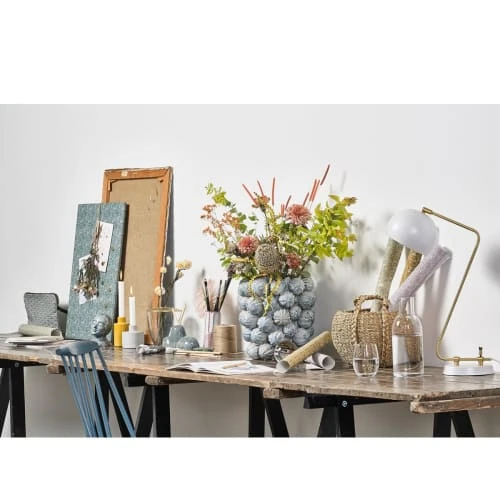 Villa Collection Vases Vase En Argile Bleu Clair 4 Villa Collection Vases Vase En Argile Bleu Clair – Image 2