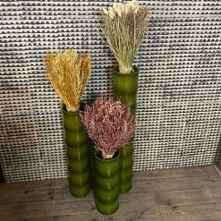 Now’s Home Vases Vase En Bambou Vert H80 -Sablie Vases Soldes vase en bambou vert h80 3