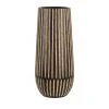Maisons Du Monde Vases Vase En Bois De Manguier Gravé Noir Et Beige H33 -Sablie Vases Soldes vase en bois de manguier grave noir et beige h33 1000 8 1 223082 1