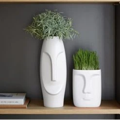 Becquet Vases Vase En Céramique Blanc -Sablie Vases Soldes vase en ceramique blanc 6