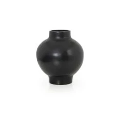 Ames Vases Vase En Céramique Noire 31x34x31cm -Sablie Vases Soldes vase en ceramique noire 31x34x31cm 3