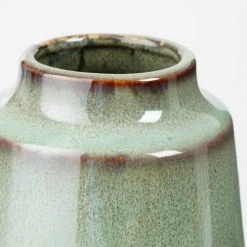 Mica Decorations Vases Vase En Céramique Vert Rayé H30 -Sablie Vases Soldes vase en ceramique vert raye h30 2