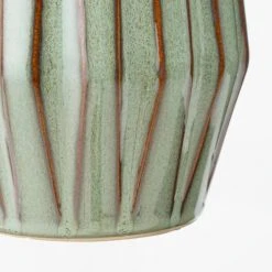 Mica Decorations Vases Vase En Céramique Vert Rayé H30 -Sablie Vases Soldes vase en ceramique vert raye h30 3