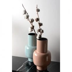 Zago Vases Vase En Fer émaillé Bleu Ciel -Sablie Vases Soldes vase en fer emaille bleu ciel 4