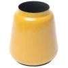 Zago Vases Vase En Fer émaillé Jaune H19cm