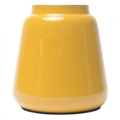 Zago Vases Vase En Fer émaillé Jaune H19cm -Sablie Vases Soldes vase en fer emaille jaune h19cm 4