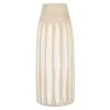Maisons Du Monde Vases Vase En Grès Beige Et Lignes Verticales Blanches H33 -Sablie Vases Soldes vase en gres beige et lignes verticales blanches h33 1000 15 25 213348 1