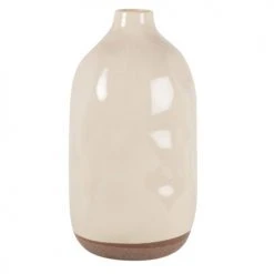 Maisons Du Monde Vases Vase En Grès Beige Et Marron H33