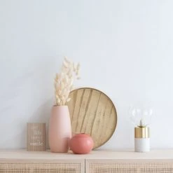 Maisons Du Monde Vases Vase En Grès Beige Rosé H25 -Sablie Vases Soldes vase en gres beige rose h25 1000 10 16 203704 2