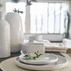 Maisons Du Monde Vases Vase En Grès Blanc H29 -Sablie Vases Soldes vase en gres blanc h29 1000 15 35 200156 5