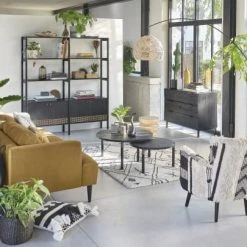 Maisons Du Monde Vases Vase En Grès Blanc Motifs Graphiques H18 -Sablie Vases Soldes vase en gres blanc motifs graphiques h18 1000 12 29 200068 9