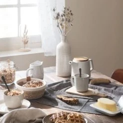 Maisons Du Monde Vases Vase En Grès Gris Et Blanc Motifs Graphiques H28 -Sablie Vases Soldes vase en gres gris et blanc motifs graphiques h28 1000 11 28 200067 5