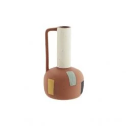 Madam Stoltz Vases Vase En Grès Multicolore 20.5