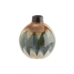 Madam Stoltz Vases Vase En Grès Multicolore H23