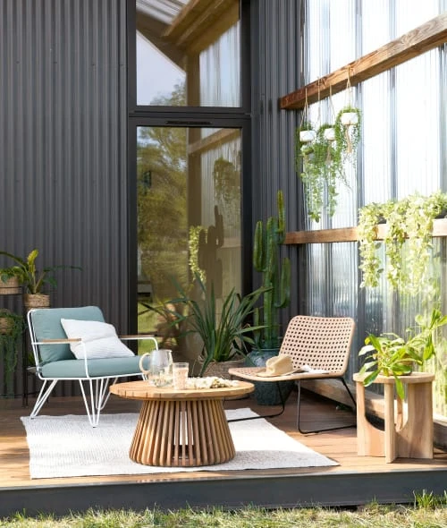 Maisons Du Monde Vases Vase En Grès Vert Et Blanc H43 5 Maisons Du Monde Vases Vase En Grès Vert Et Blanc H43 – Image 3